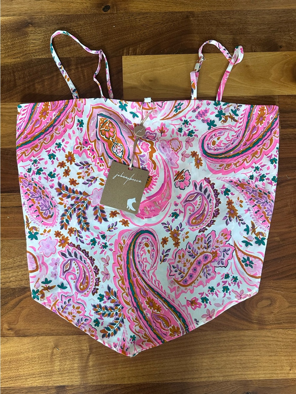 Johnny Becca pink scarf top